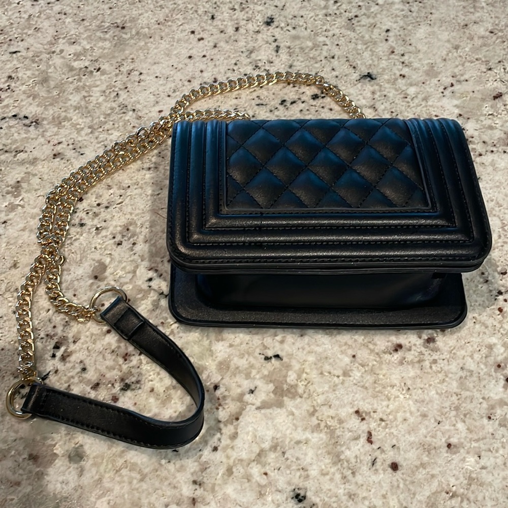 Shoedazzle black evening bag ￼